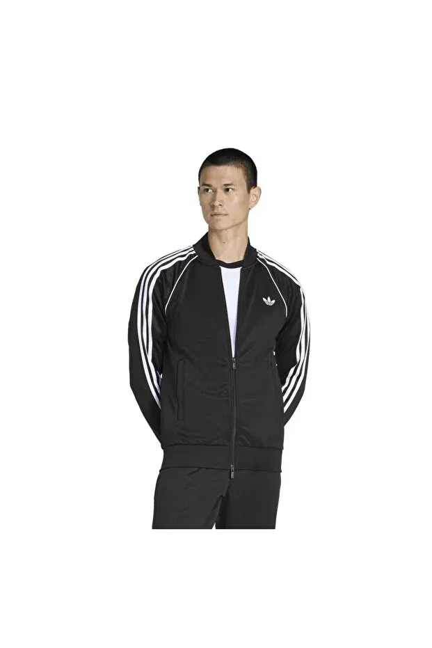 Мужская куртка с принтом Adidas, Black — фото 2