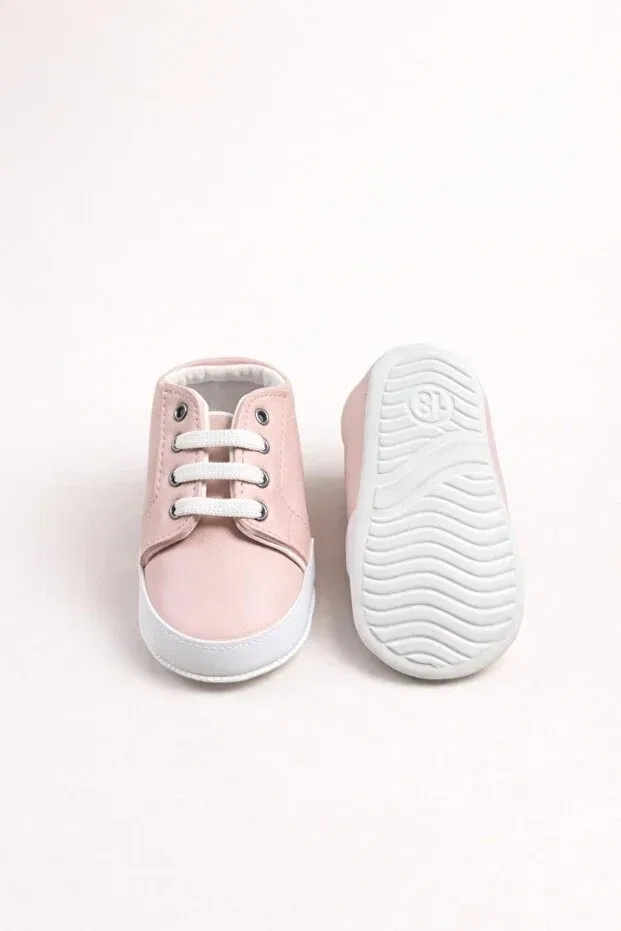 Детские ботиночки для девочек без каблука Numix Baby Kids, Pink — фото 4