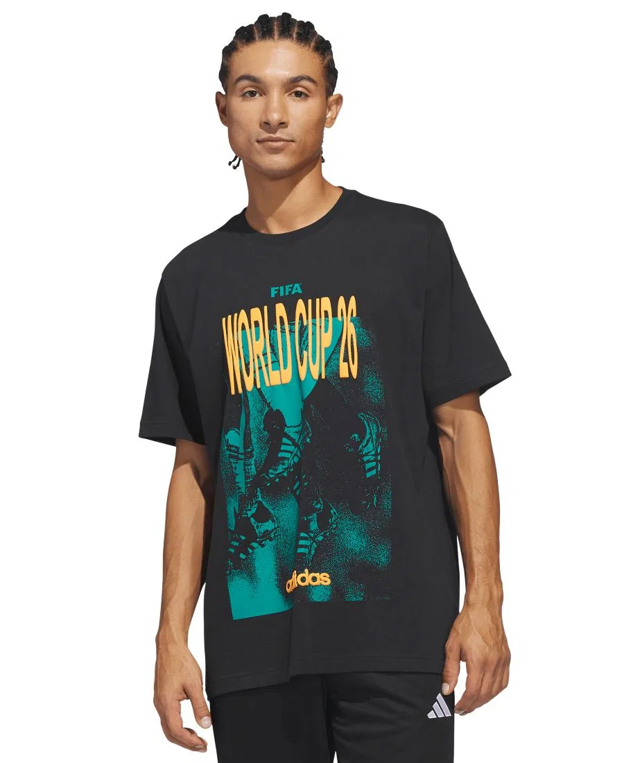Футболка с принтом World Cup 26 Tour Graphic adidas, Black