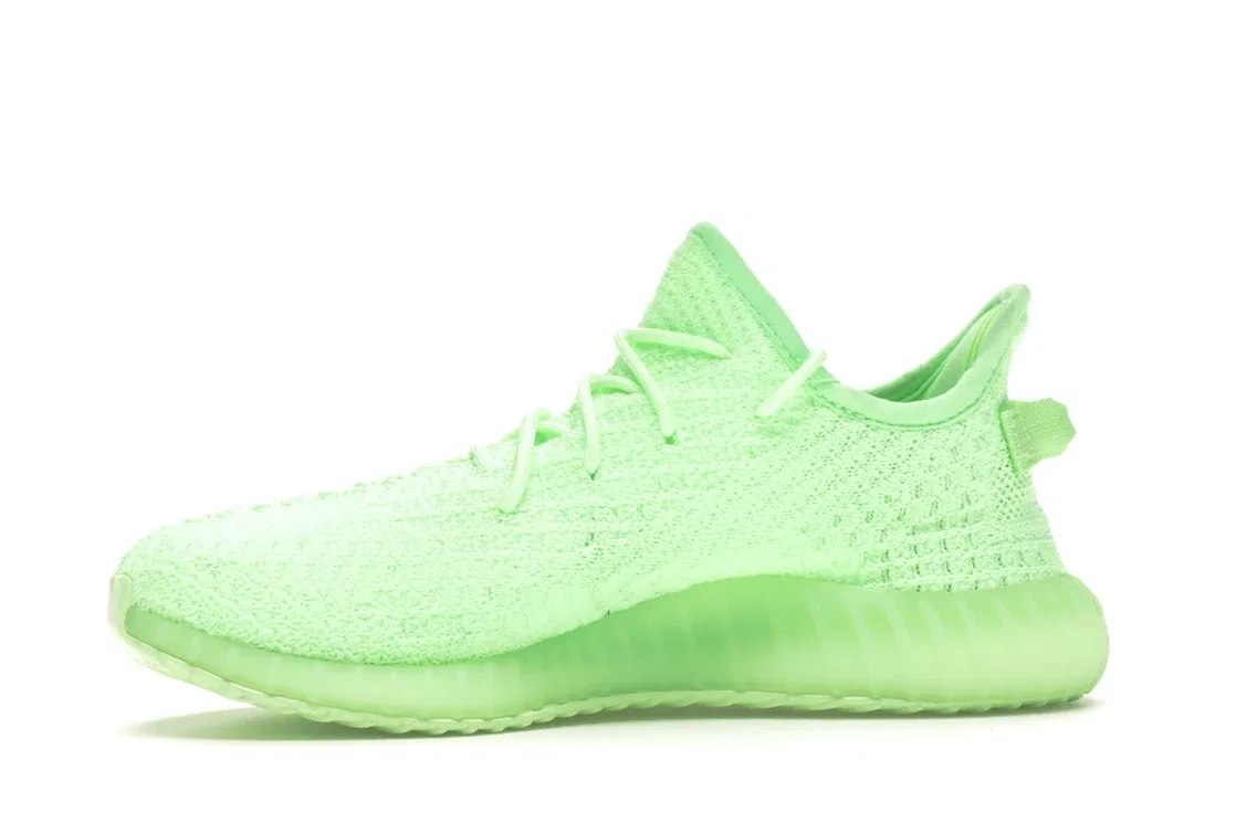 Детские кроссовки светящиеся Yeezy Boost 350 V2 Glow Kids Adidas, Glow Glow Glow — фото 3