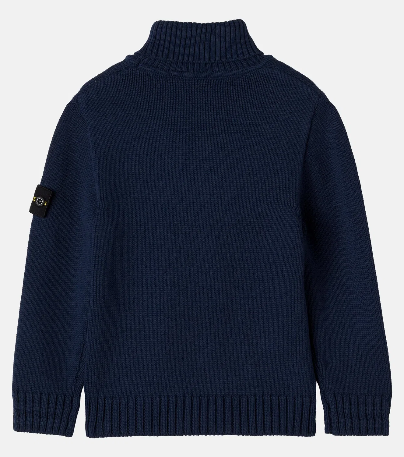Водолазка хлопковая Stone Island Junior, синий — фото 3