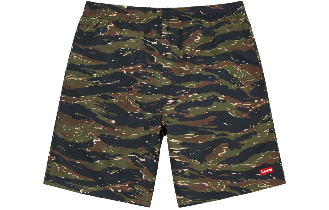 Шорты с принтом Supreme Nylon Water Short SS23, Marine Blue/Navy — фото 3