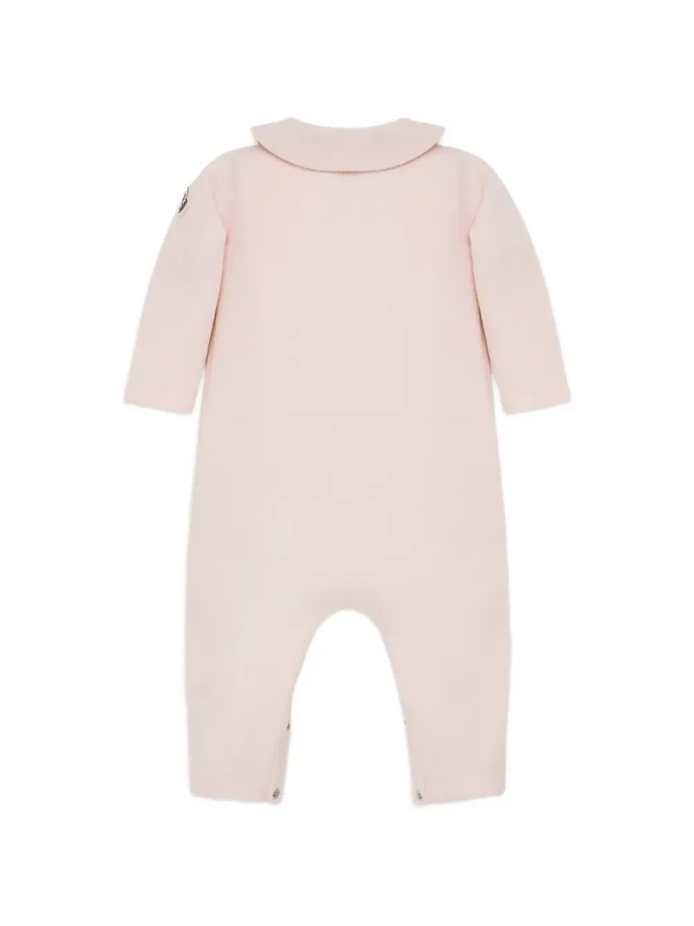 Флисовый комбинезон с клетчатым карманом Moncler Enfant, розовый — фото 2