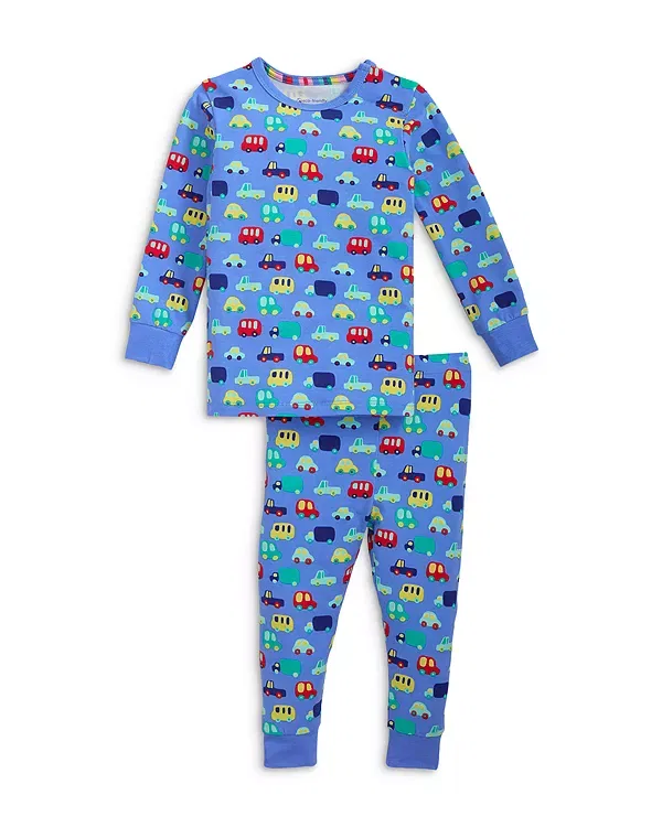 Детский комплект пижам с магнитными застежками CloudStretch Magnetic Me, Blue Multi — фото 2