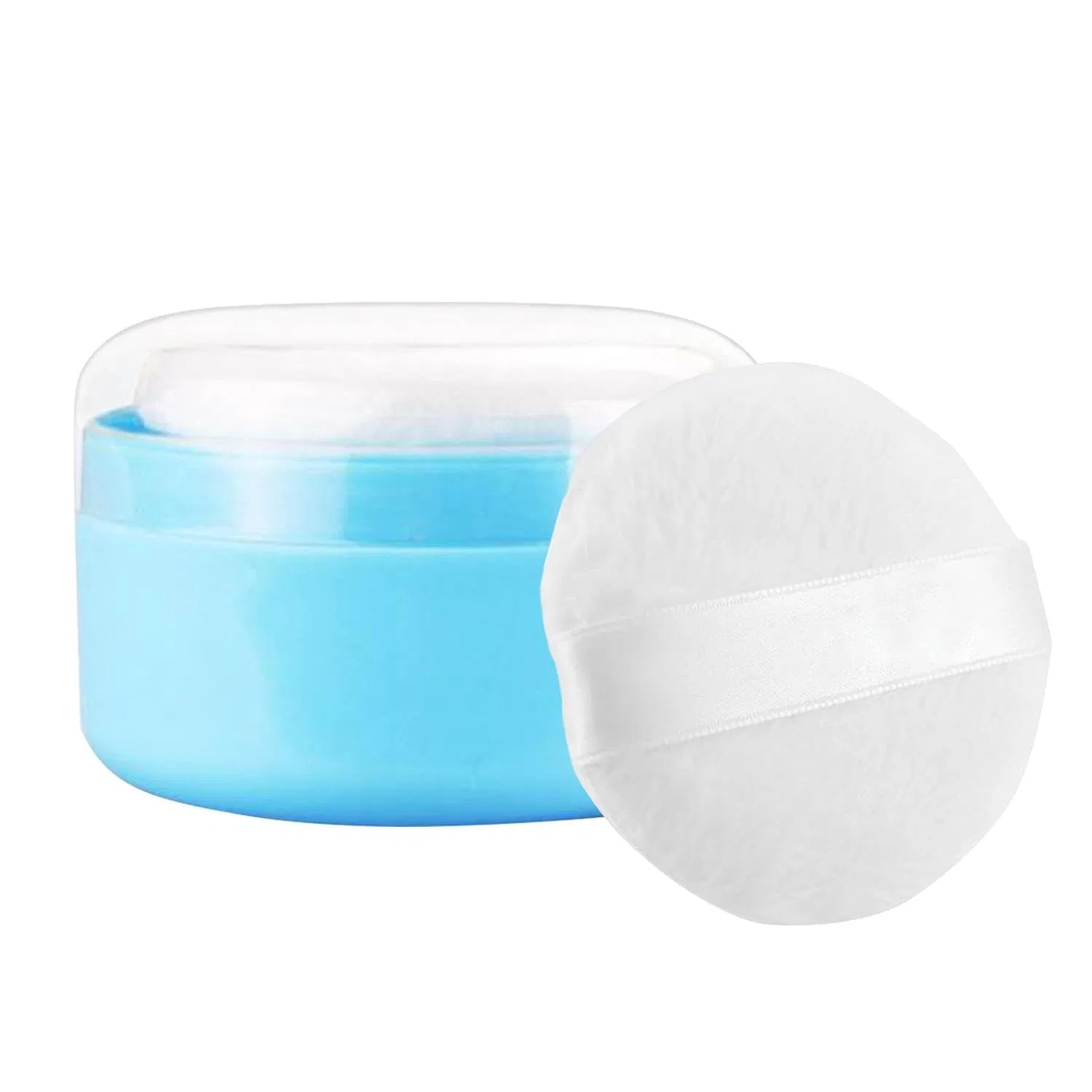 Корпус для пудры с аппликатором, Generisch, 9 см, Blue