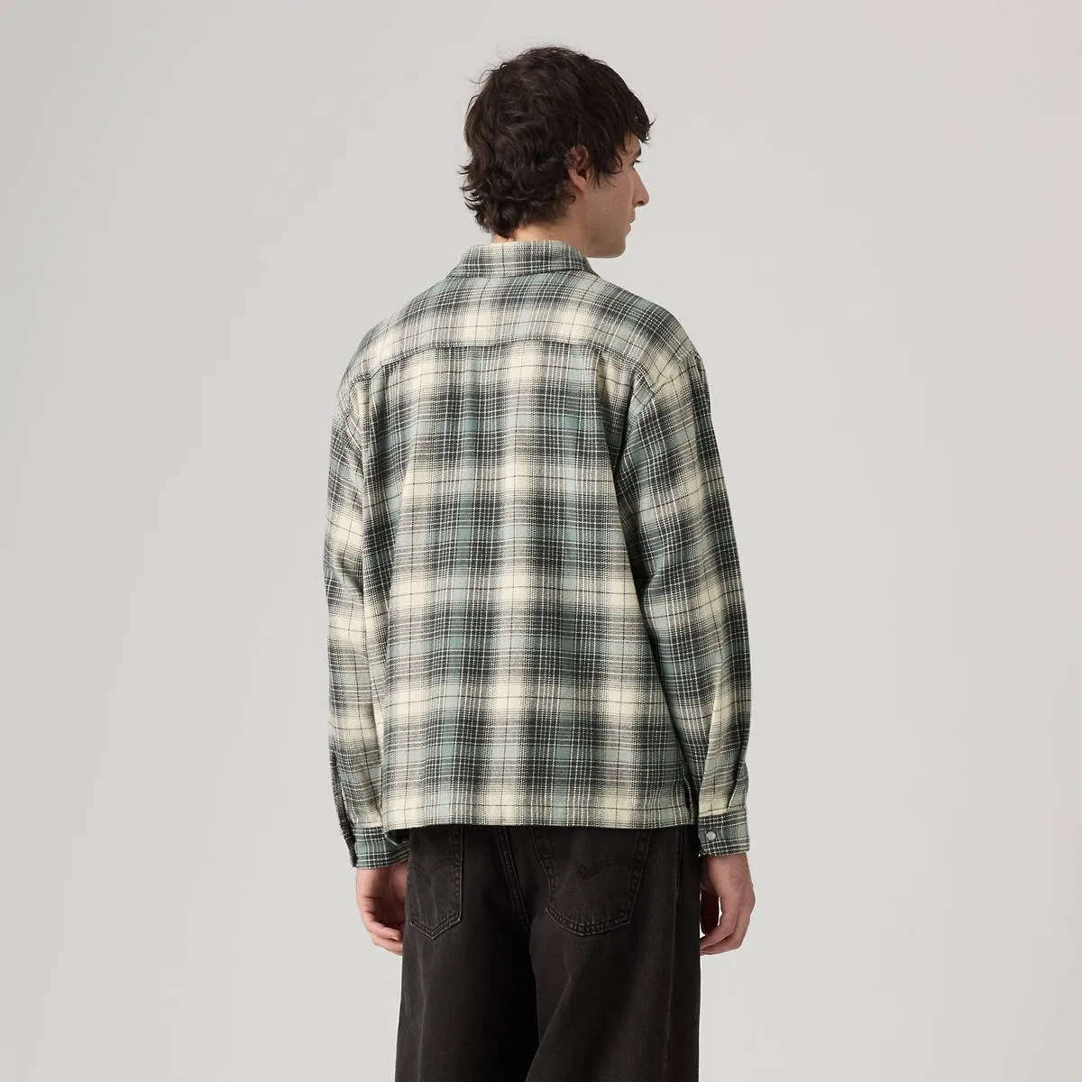 Классическая фланелевая рубашка свободного кроя в западном стиле Levi's, Ryder Plaid Oatmeal - Multi-Color — фото 4