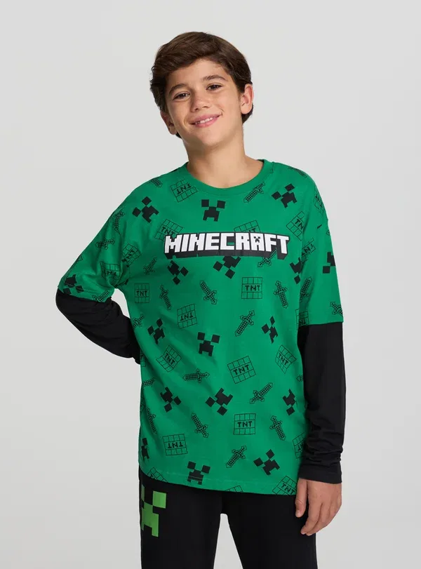 Футболка с принтом Minecraft, Manica, Terranova, зеленый — фото 2