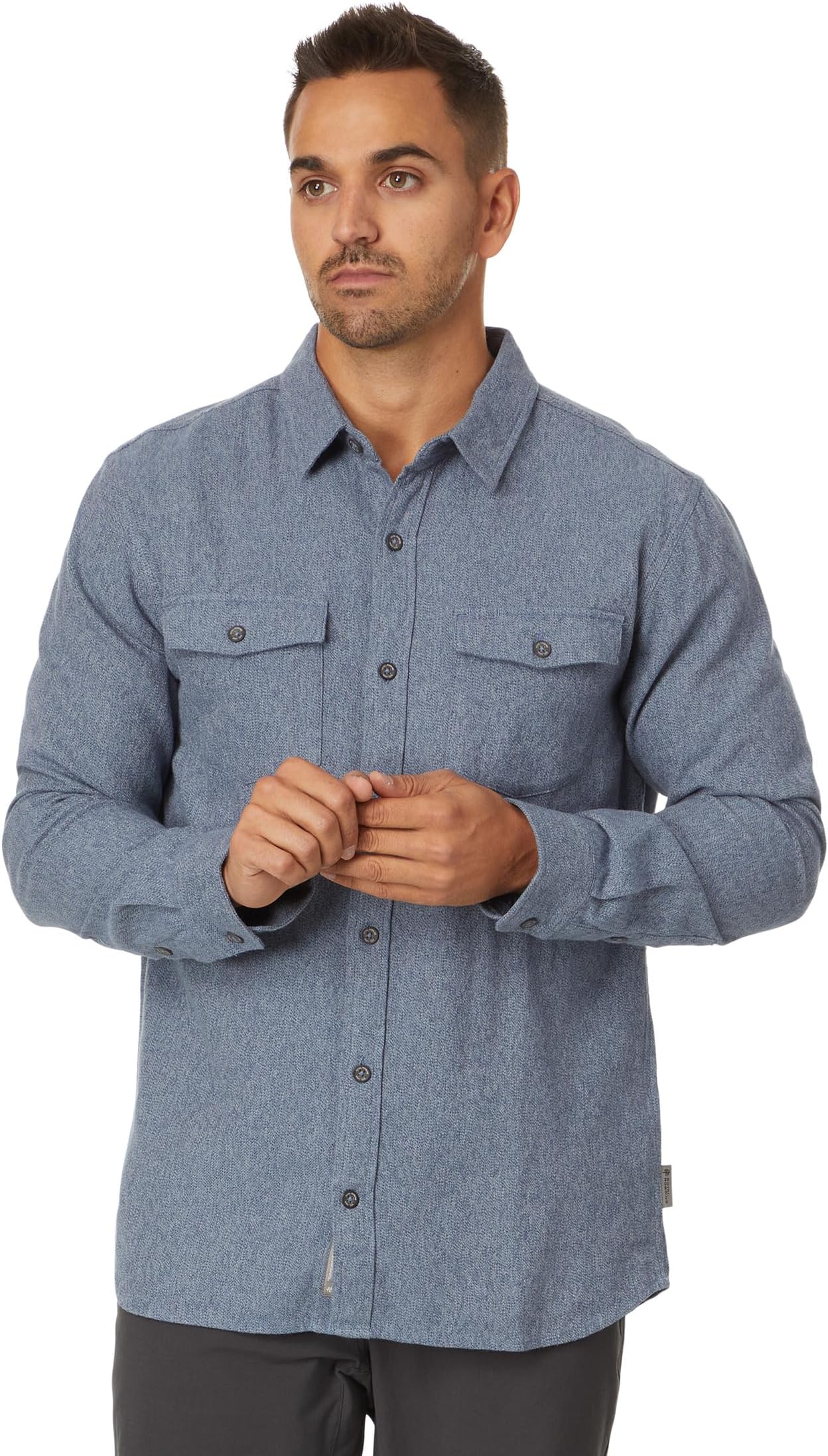 

Футболка Royal Robbins Bristol Organic Cotton Twill Long Sleeve, цвет Sea