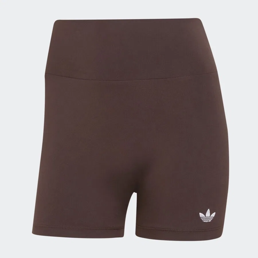 Узкие шорты ADIDAS ORIGINALS темно-коричневого цвета — фото 2