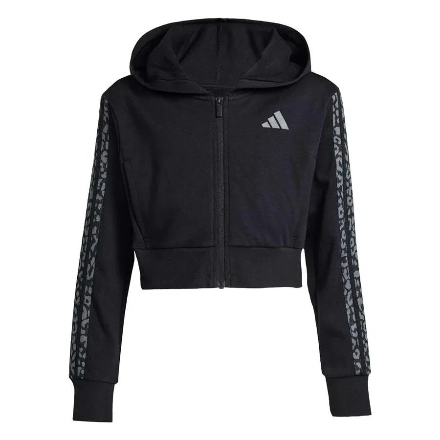 Детская кофта с капюшоном JG AN 3S FT FZ adidas, Черный