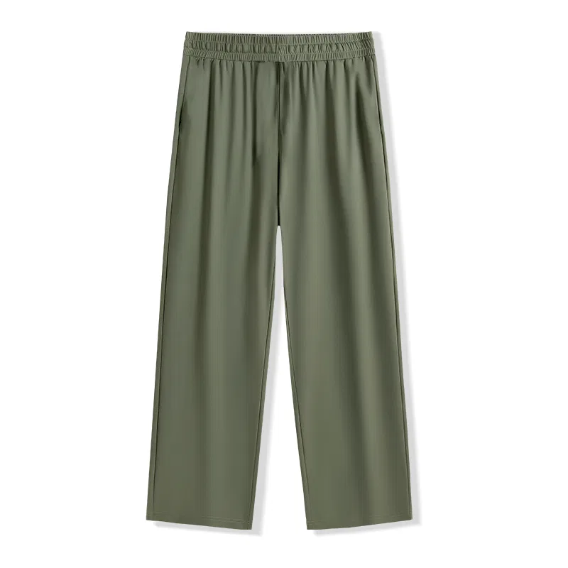 Детские брюки повседневные прямого кроя MINISO, Olive Green — фото 4