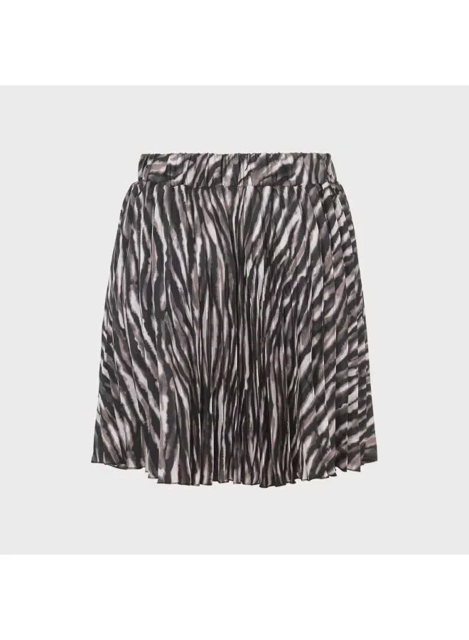 Юбка-брюки плиссированные с цветными блоками Zara, черный — фото 3