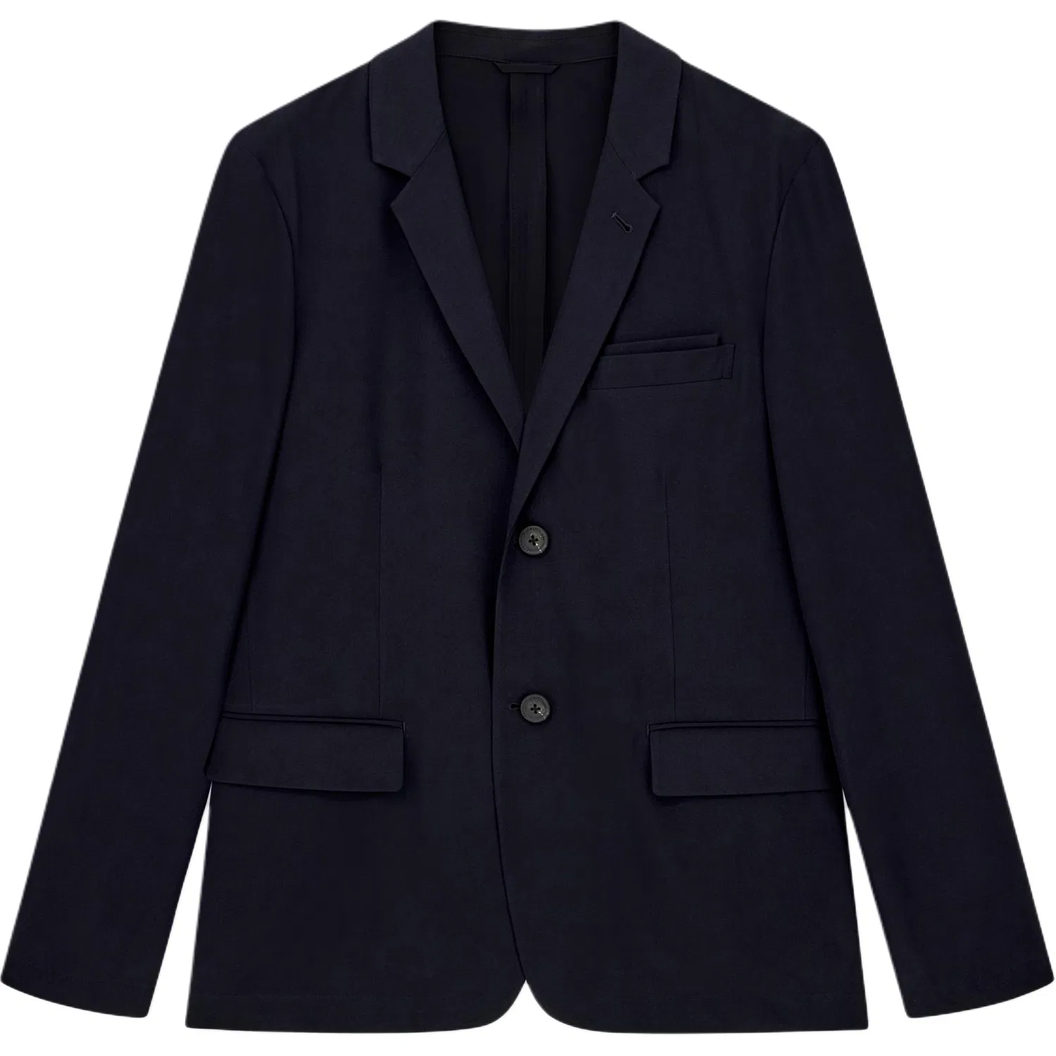 Мужской деловой костюм с лацканами, прямой крой, EMPORIO ARMANI, Marine Blue