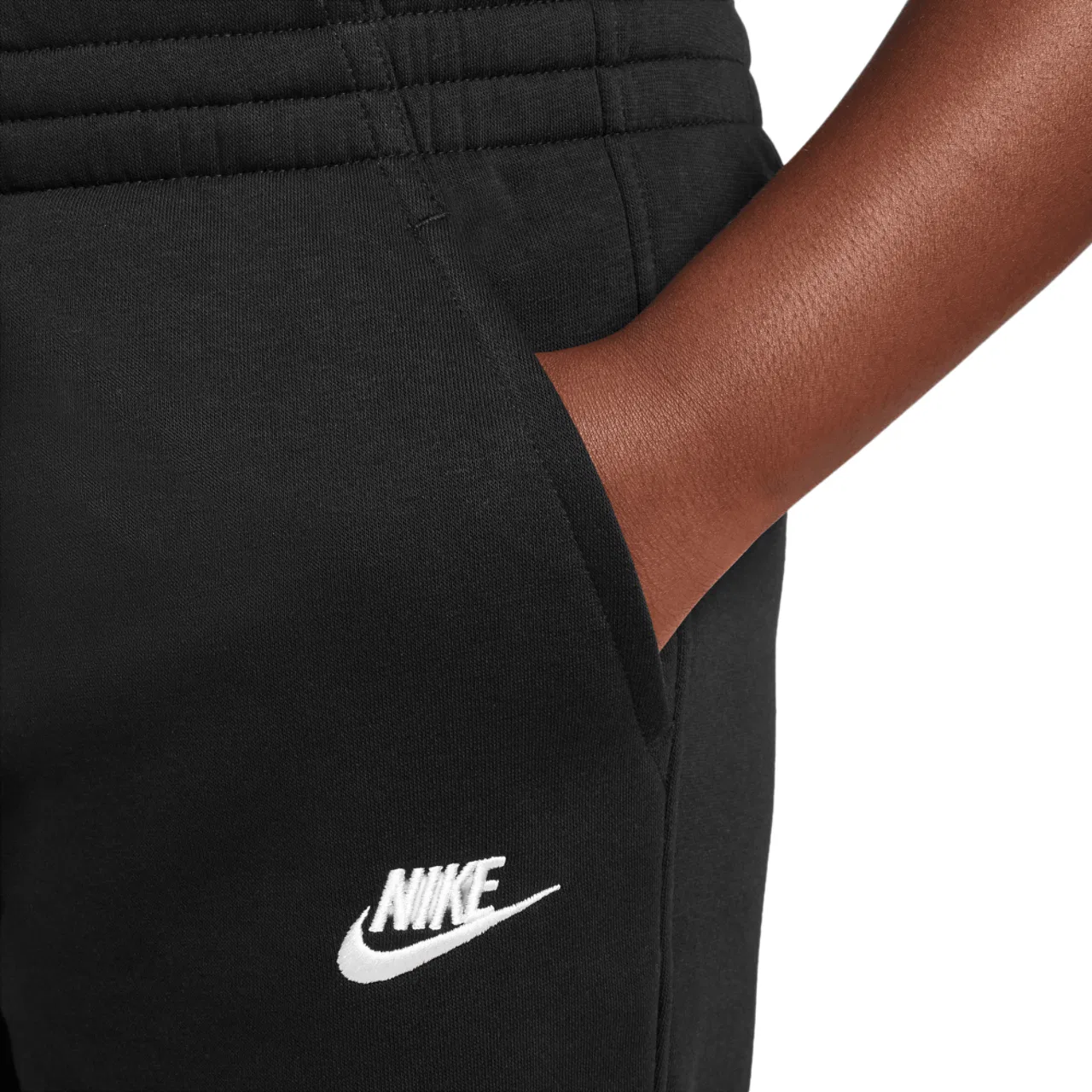 Спортивные брюки для мальчиков NSW Club Fleece Nike, черный/белый — фото 4