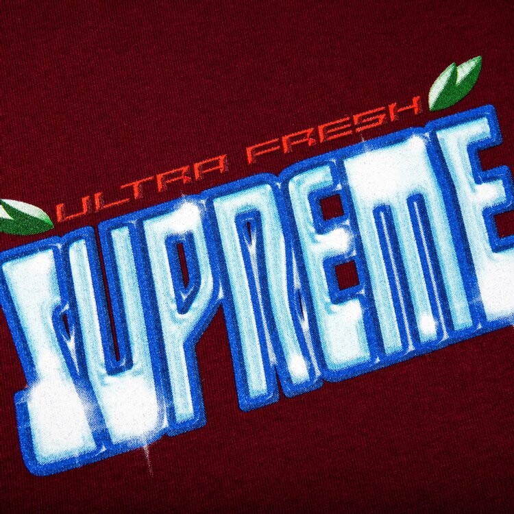 Футболка Supreme Ultra Fresh Tee 'Burgundy', красный — фото 3