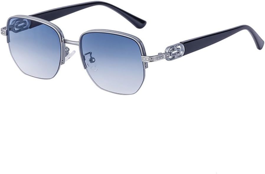 

Солнцезащитные очки для женщин 2027 года, металлическая полуободковая оправа с градиентным цветом, для активного отдыха и путешествий, мужские солнцезащитные очки MTZJH, 7.anti Blue Light