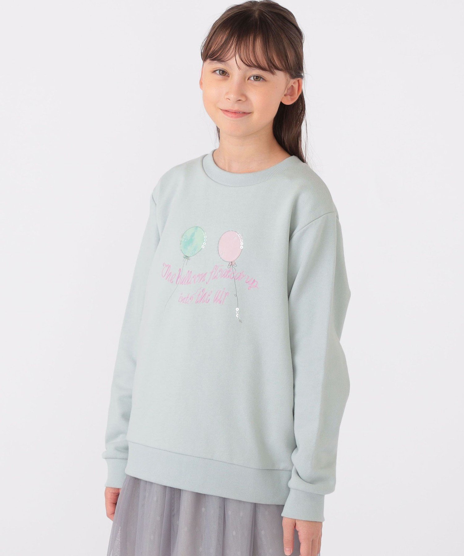 Детские шорты: 140~150 см / Толстовка с воздушным шаром SHIPS KIDS, Light blue — фото 2