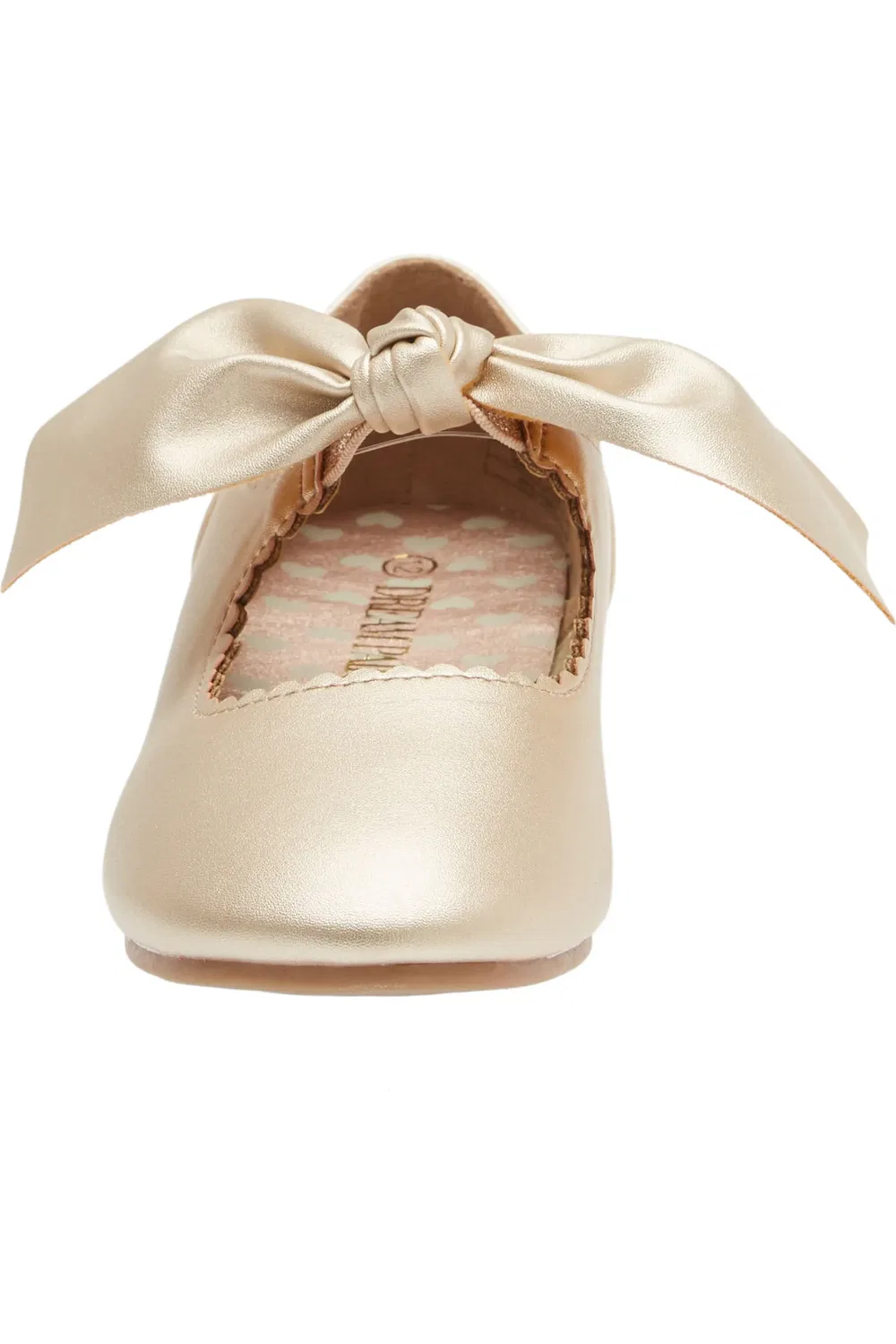 Детские туфли Мэри Джейн с бантом DREAM PAIRS, Gold — фото 4