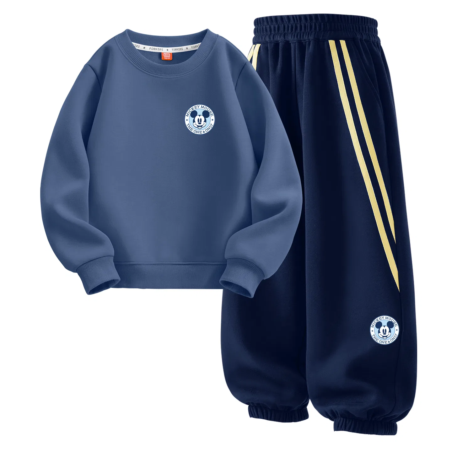 Детский комплект спортивной одежды с принтом Mickey K, Indigo/Dark Navy, Disney