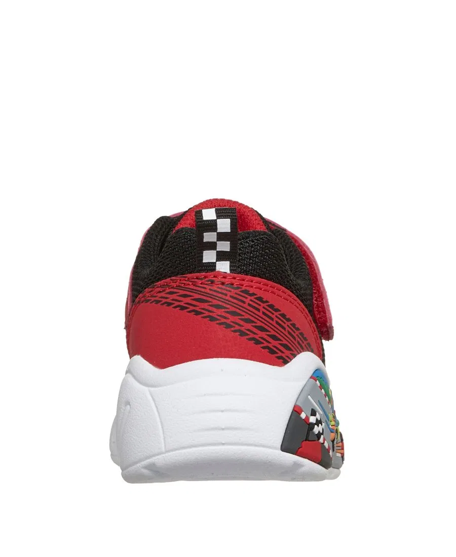 Кроссовки детские с принтом Play Scene Skechers, Black Red — фото 4
