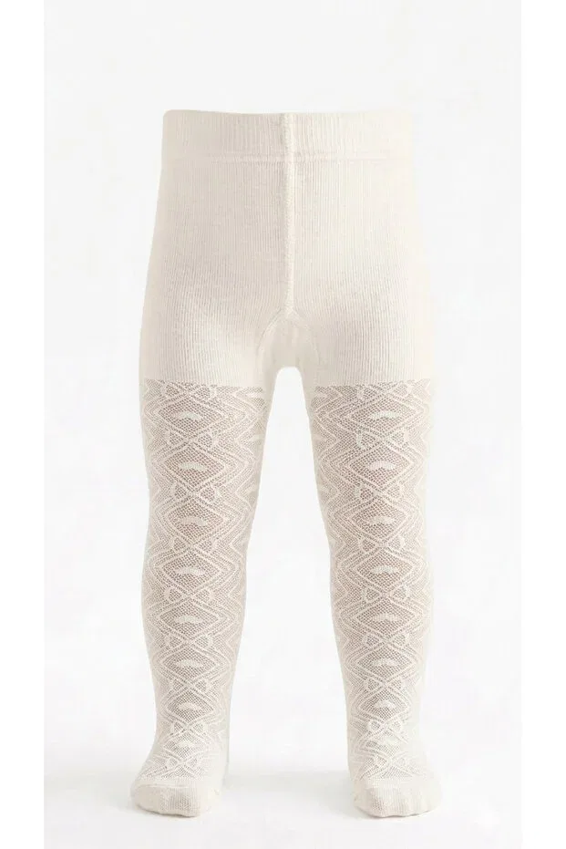 Детские колготки для девочек с узором 6 шт Ballerina Aloicgiyim, Nude Color — фото 2