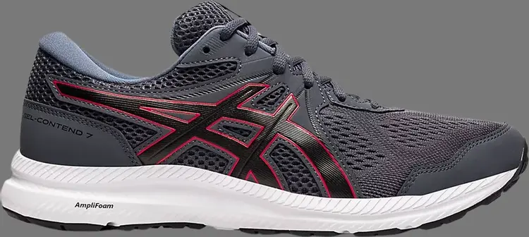

Кроссовки gel contend 7 'carrier grey classic red' Asics, серый