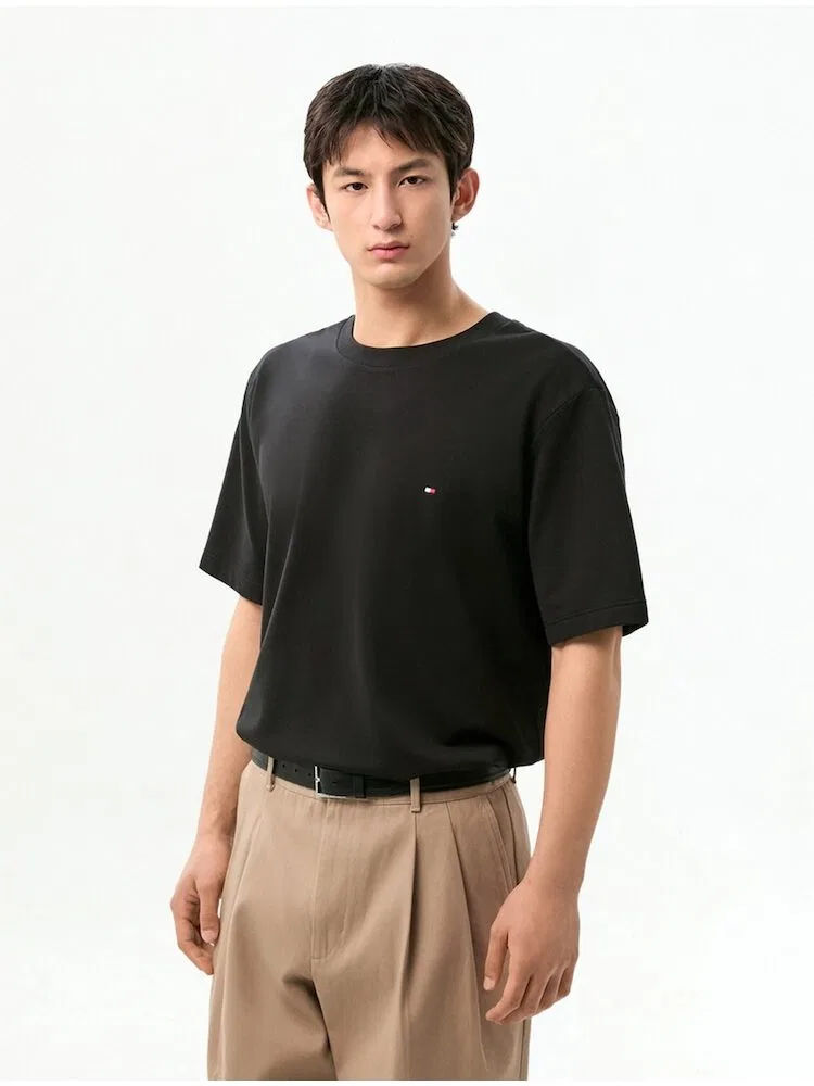 Футболка с коротким рукавом Relaxed Fit TOMMY HILFIGER, Black