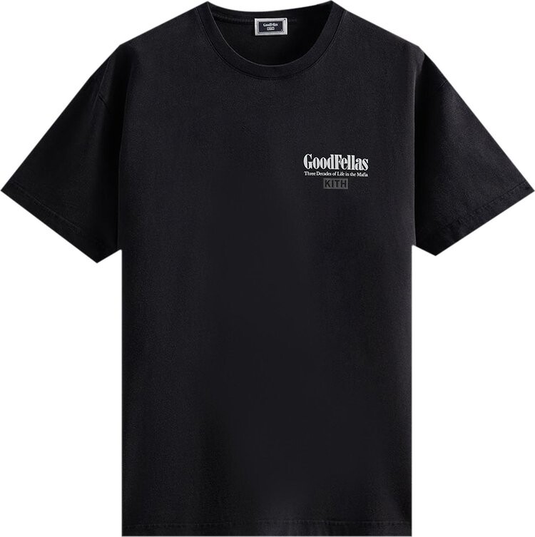 

Футболка Kith For Goodfellas Heist Vintage Tee 'Black', черный
