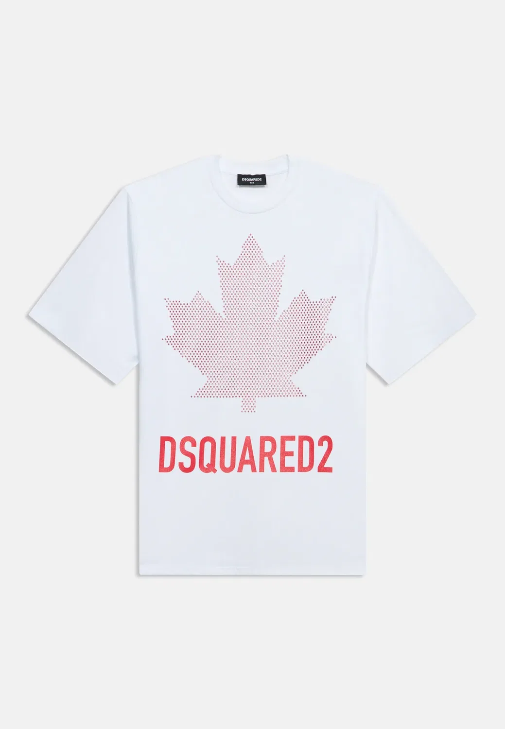 Футболка унисекс свободного кроя с принтом Dsquared2, White