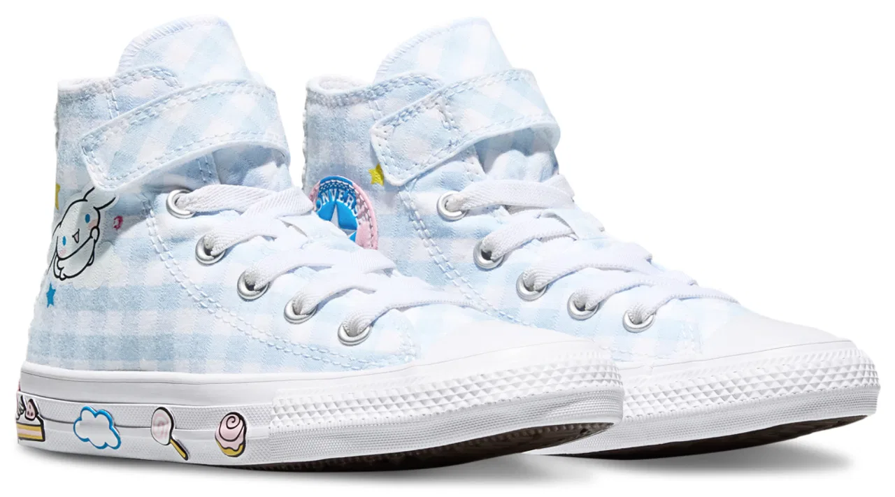 Кеды для мальчиков CTAS 1V Hello Kitty Converse, цвет White/Blue/Multi — фото 2