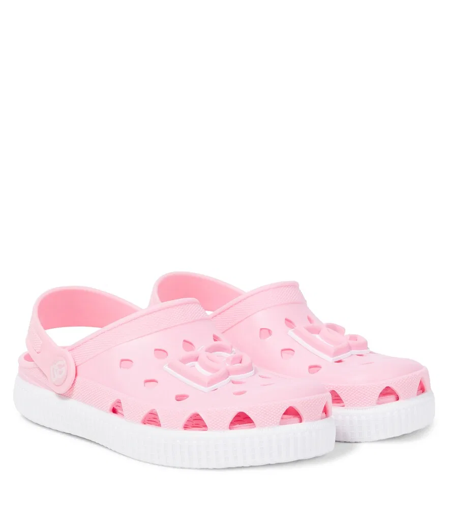 Сабо с ремешком на пятке Dolce&Gabbana Kids, розовый