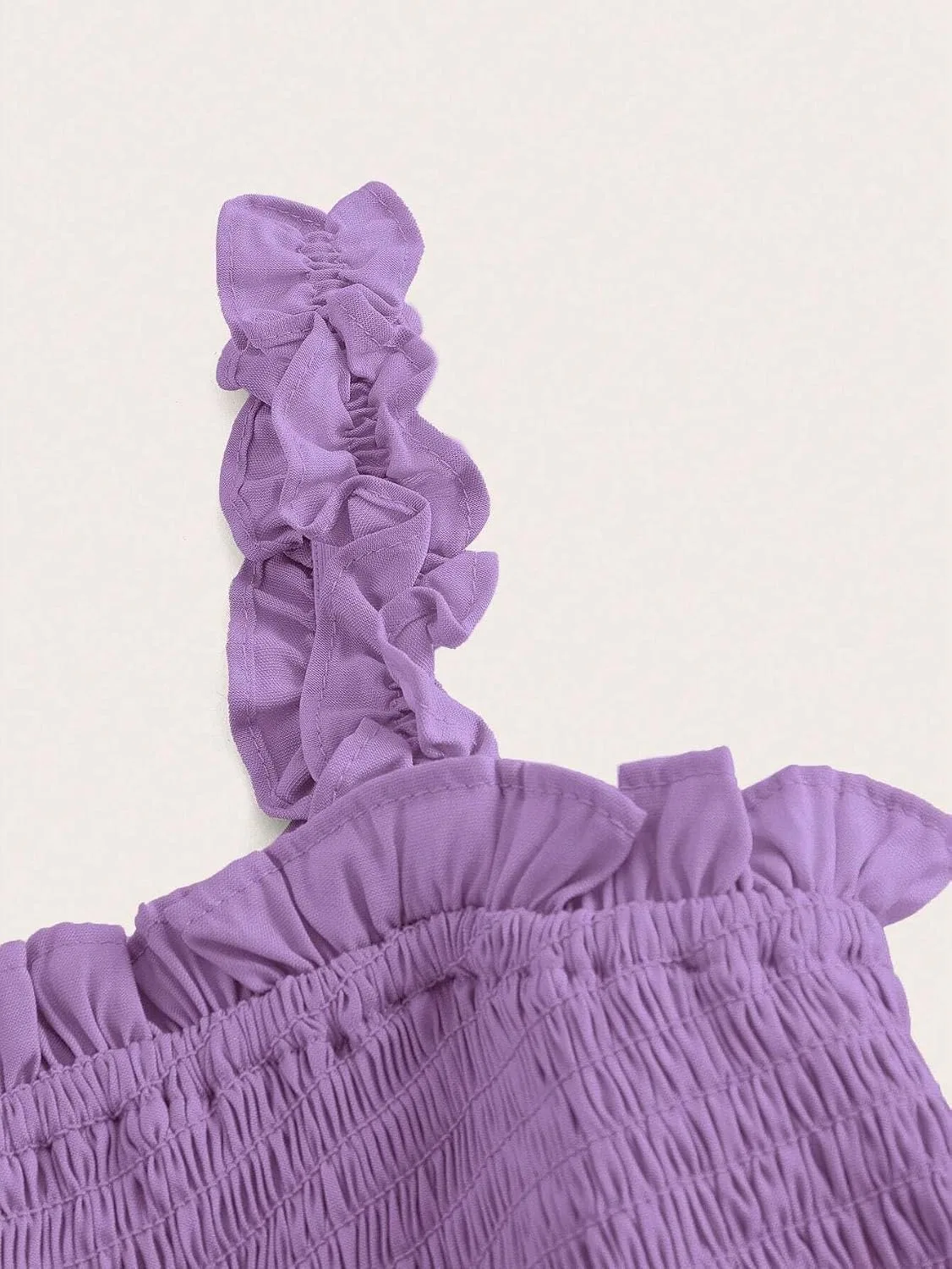 Женское A-силуэта платье с воланами для вечеринок, Purple — фото 3