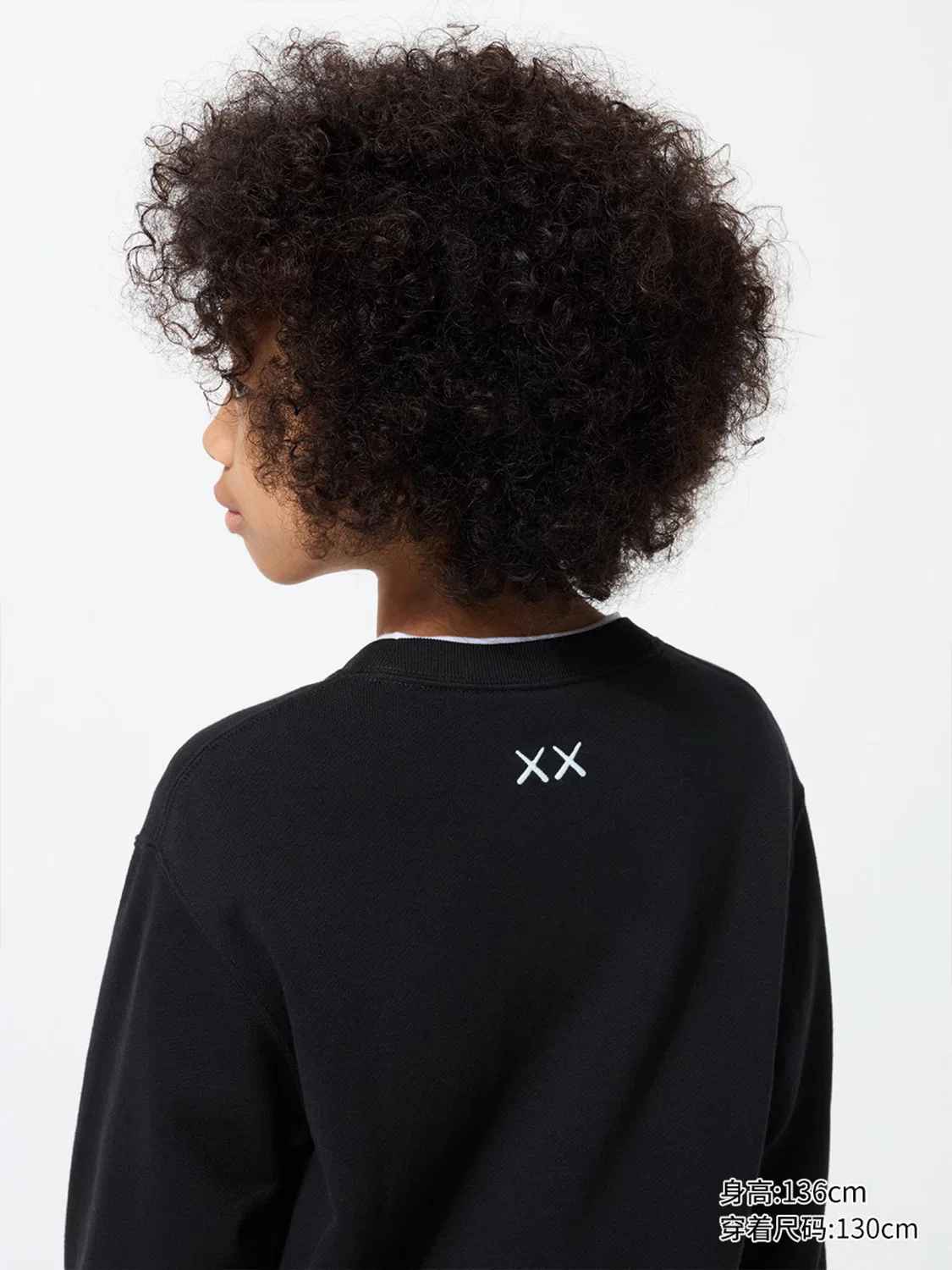 Толстовка с длинным рукавом UT KAWS Uniqlo, черный — фото 3