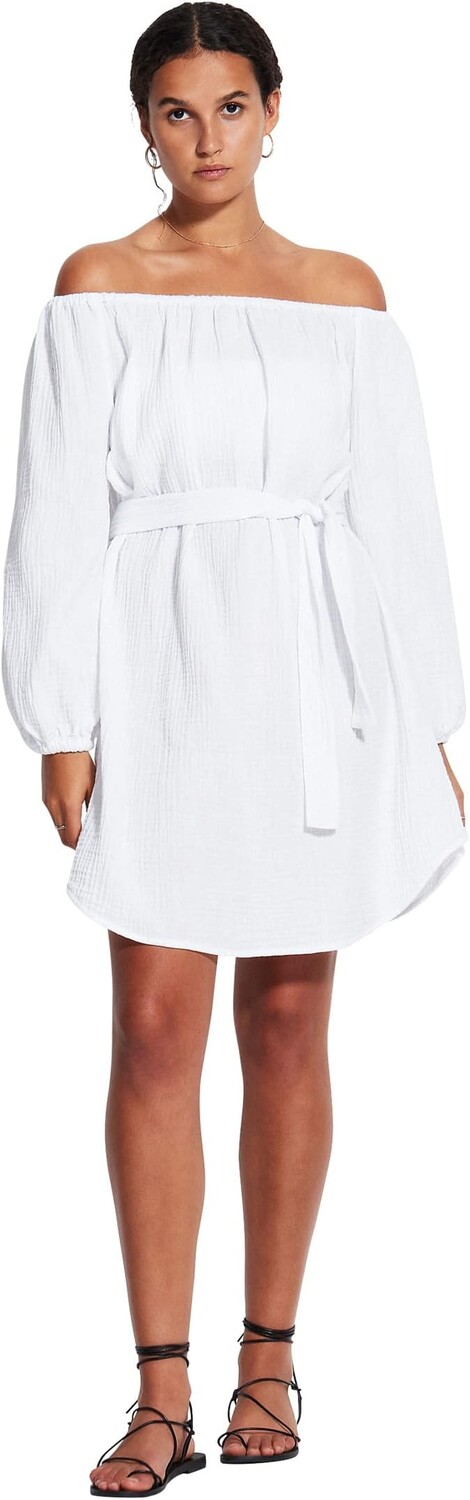 

Купальник Seafolly Double Cloth Summer Cover-Up, белый