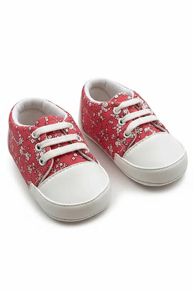 Детские пинетки для девочек с принтом Convers Style Generic Brands, Pink — фото 2
