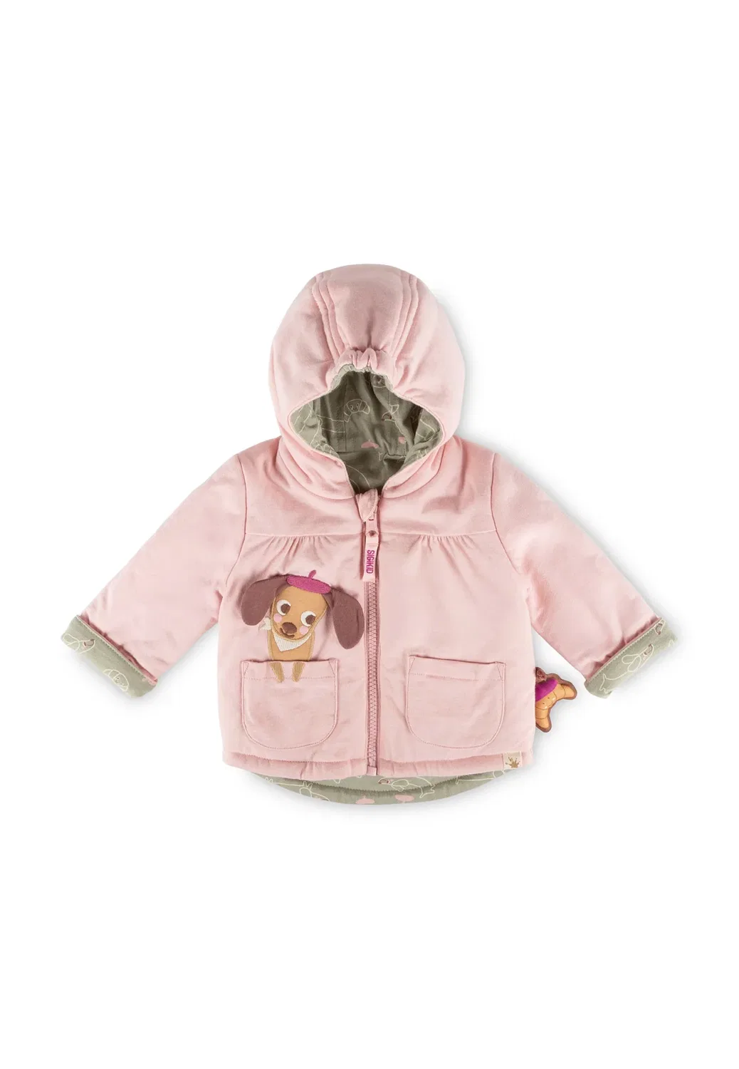 Wendejacke Whatiert Petit Croissant - толстовка на молнии Sigikid, Rosa Grün