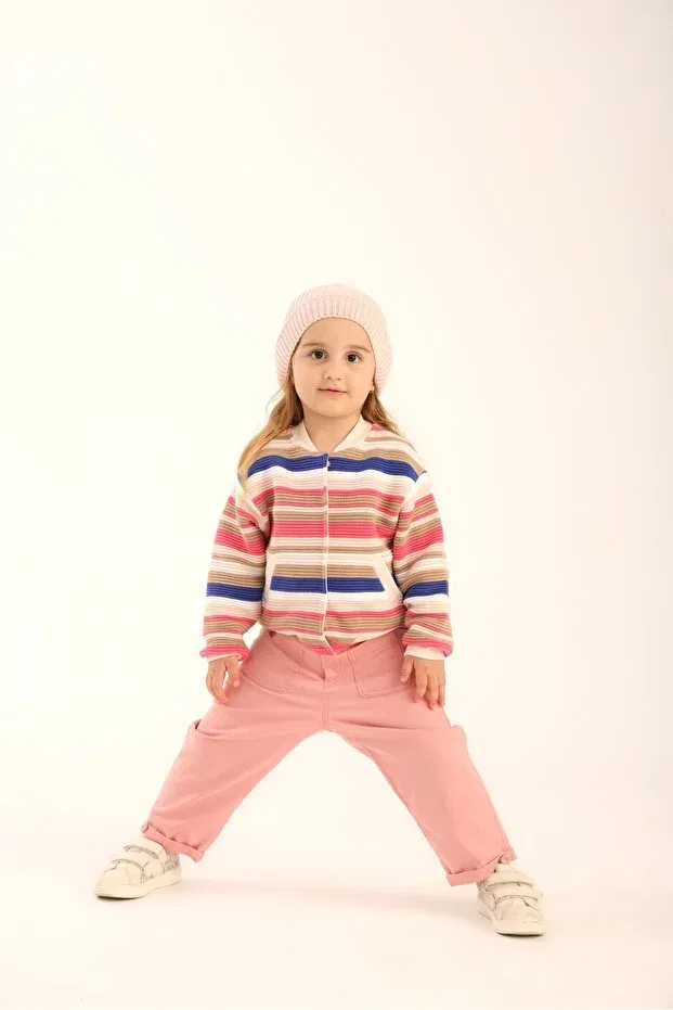 Детский кардиган для девочек с принтом Patique Kids, Pink — фото 3