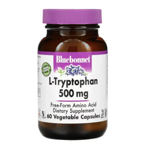 

L-триптофан 500 мг 60 капсул Bluebonnet Nutrition