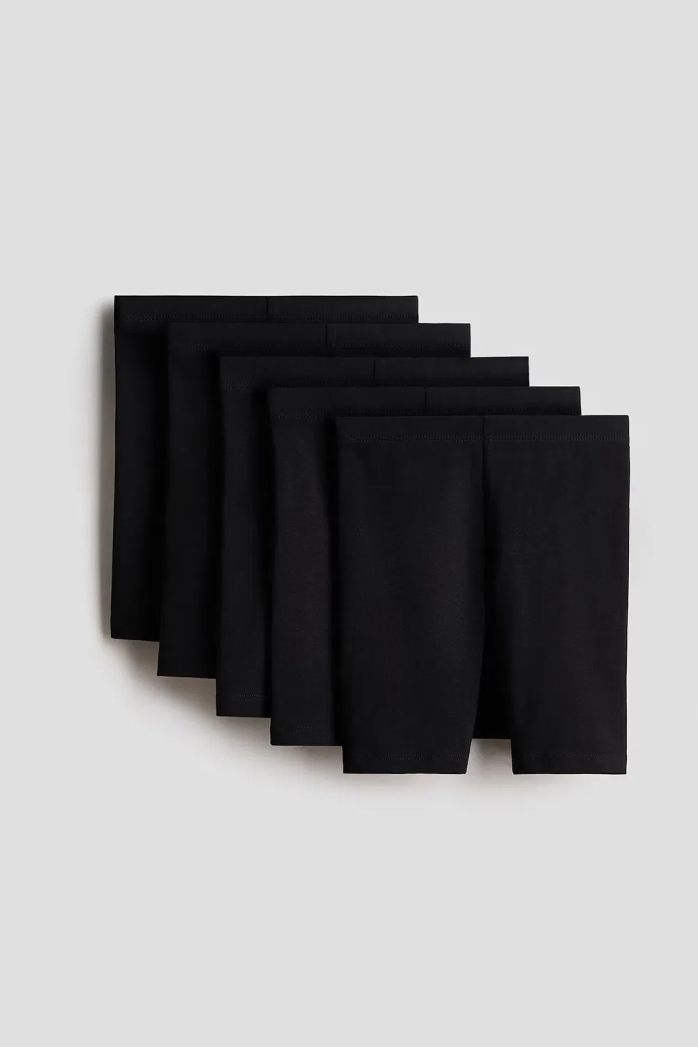 Комплект из 5 хлопковых велосипедных шорт H&M, Schwarz