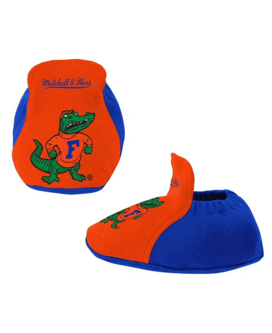 Комплект из 3 предметов для малышей: боди, слюнявчик и пинетки Florida Gators Mitchell & Ness, Royal — фото 2