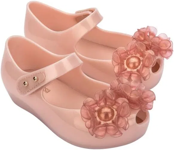 Детские туфли-мэри джейн с открытым носком Springtime Peep-Toe Mary Jane Shoes mini melissa, Pearly Pink — фото 2