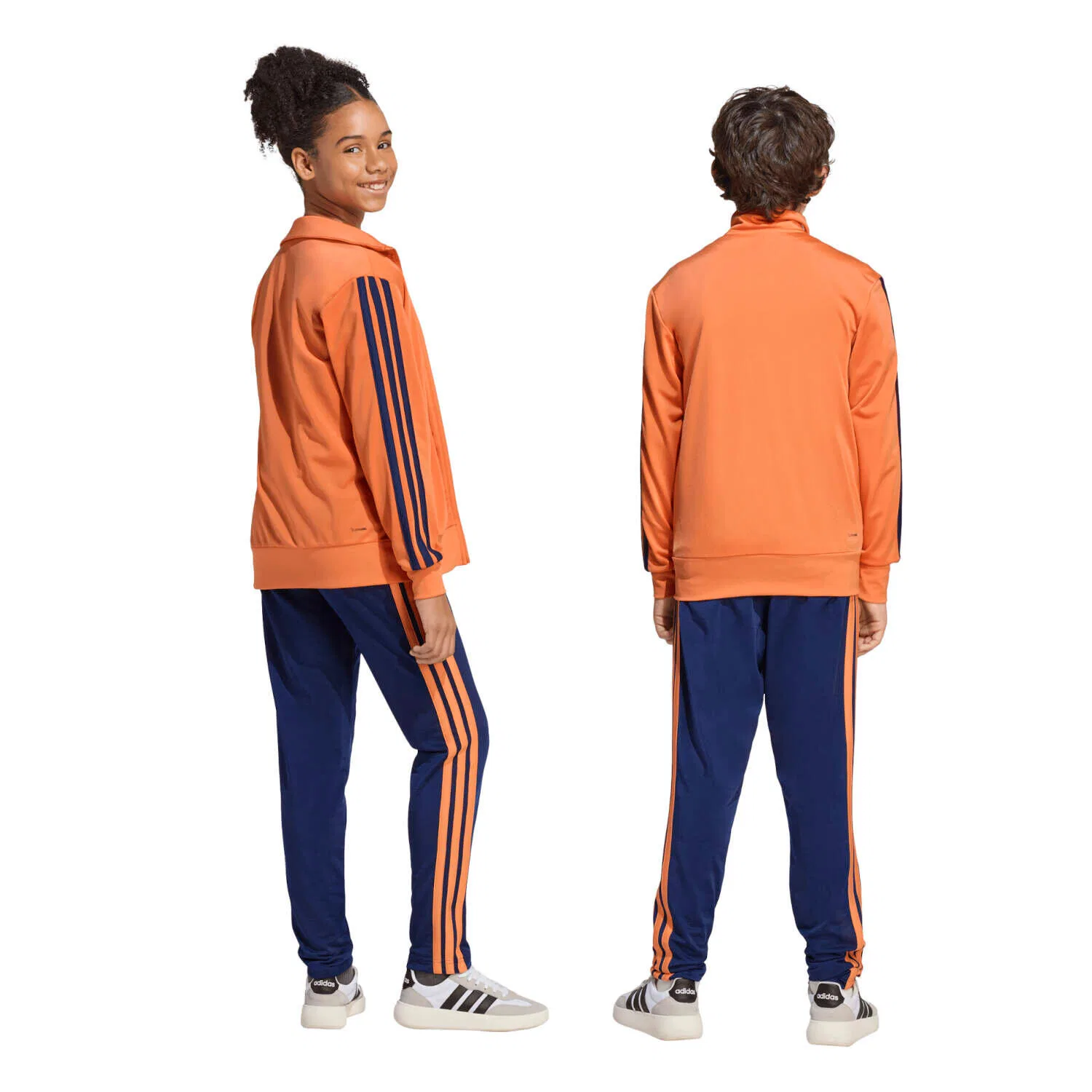 Детский спортивный костюм adidas J 3S TR TS 205, Mango Navyblau — фото 3