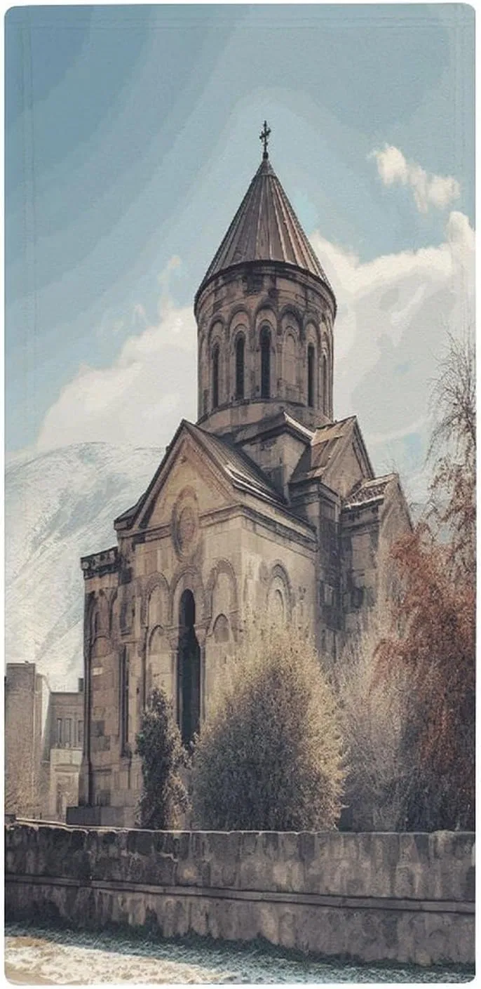 Полотенце махровое впитывающее KLSVTMEA, 1 шт, 72.9x35.1 см, Armenian Church
