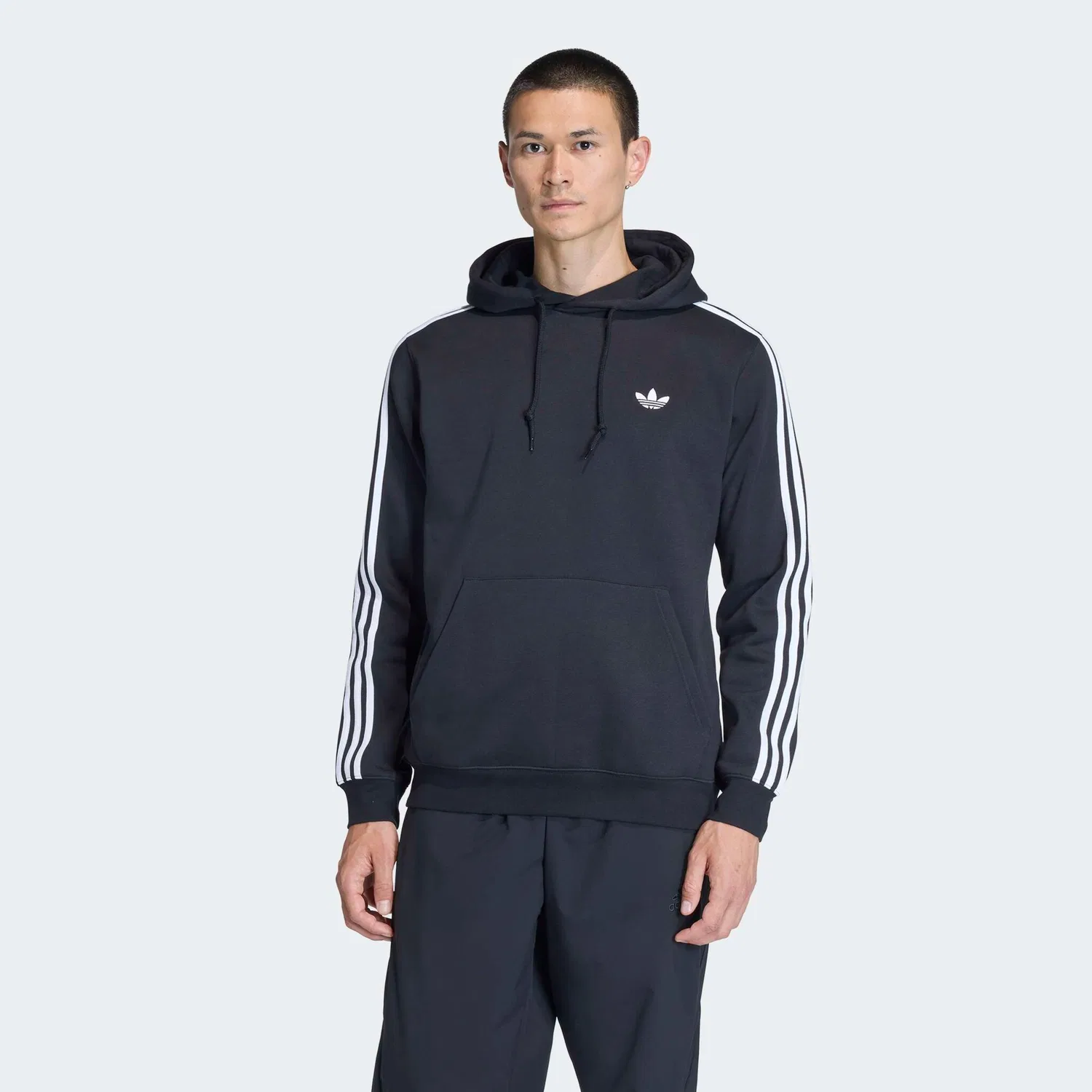Мужской худи с тремя полосками Adidas Originals, Black