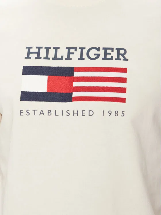 Футболка regular fit American Monotype Tommy Hilfiger, кремовый — фото 4
