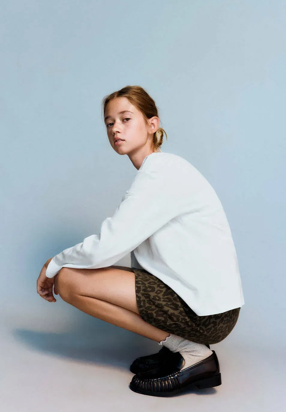 Детская юбка А-силуэта Mango Kids, Dark Brown — фото 2
