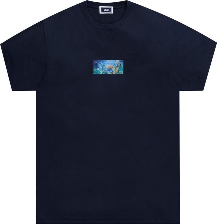 

Футболка Kith Fish Tank Box Logo Tee 'Nocturnal', синий