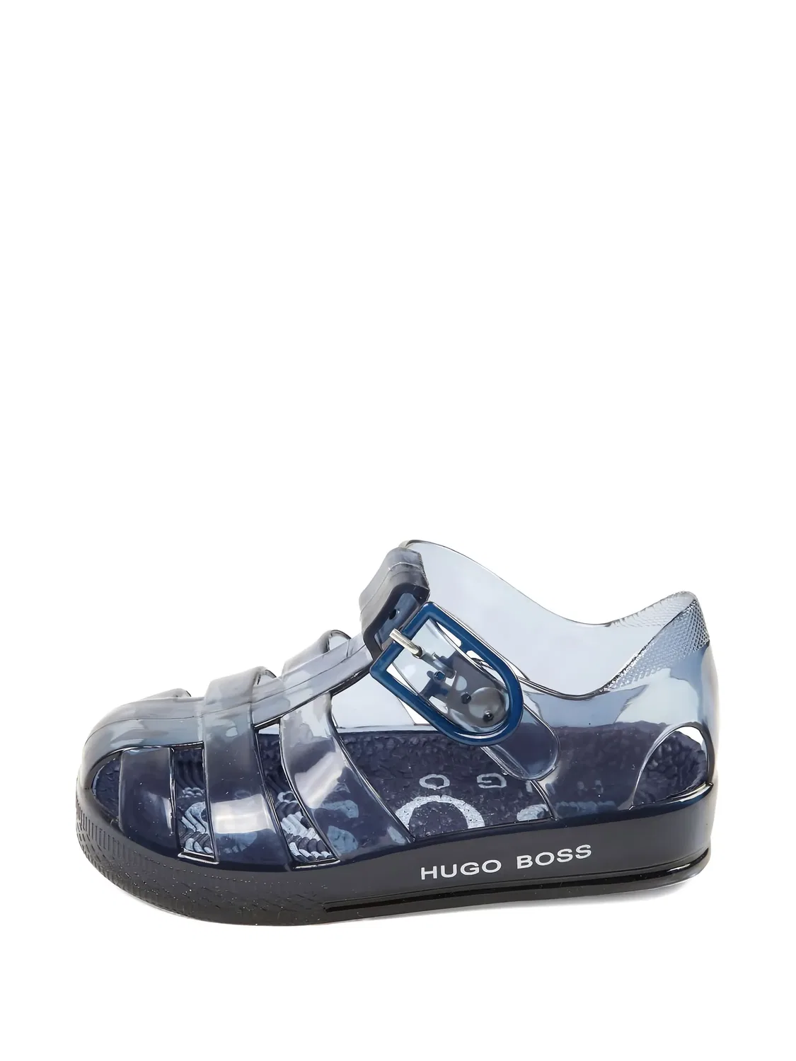 Сандалии с пряжками Boss Kidswear, синий