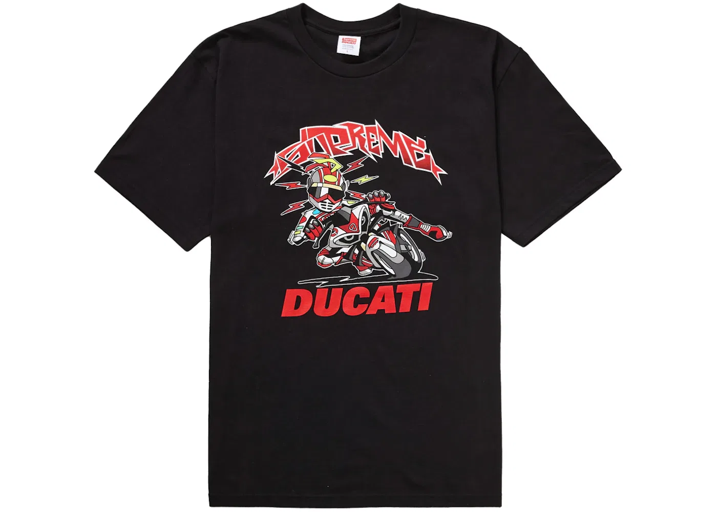 Мужская футболка с принтом Supreme Ducati Bike Tee, Black