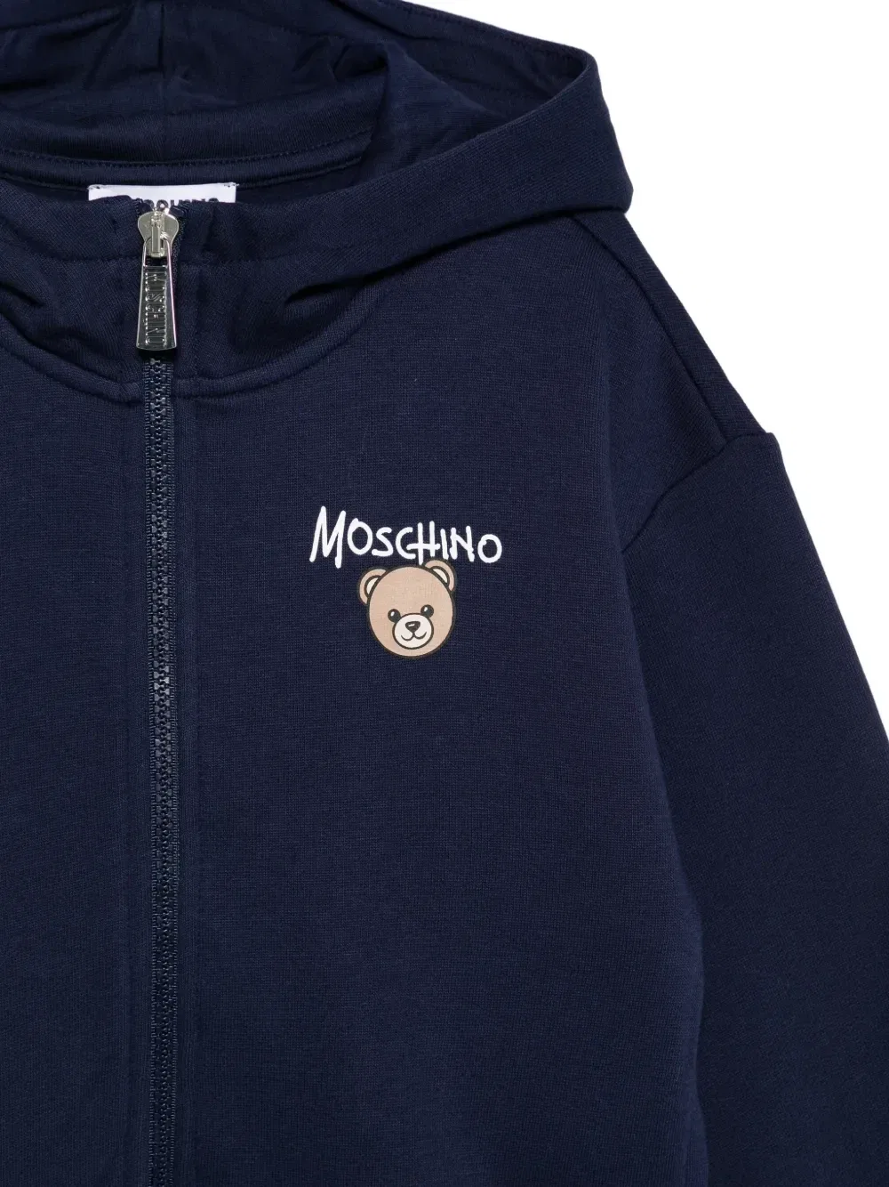 Толстовка на молнии «Мишка Тедди» Moschino Kids, синий — фото 3